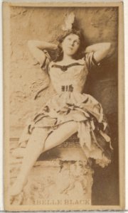 Belle Black, from the Actors and Actresses series (N45, Type 8) for Virginia Brights Cigarettes MET DP831398
