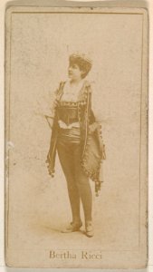 Bertha Rice, from the Actresses series (N245) issued by Kinney Brothers to promote Sweet Caporal Cigarettes MET DP859401