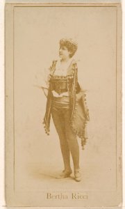 Bertha Ricci, from the Actresses series (N245) issued by Kinney Brothers to promote Sweet Caporal Cigarettes MET DP859393