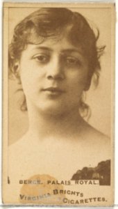 Berge, Palais Royal, from the Actors and Actresses series (N45, Type 1) for Virginia Brights Cigarettes MET DP829336