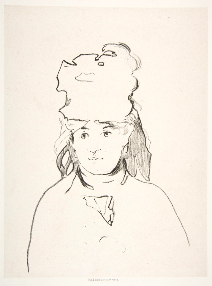 Berthe Morisot (in silhouette) MET DP815336