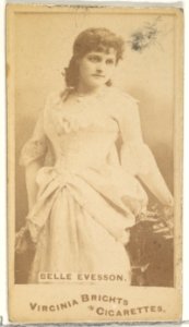 Belle Evesson, from the Actors and Actresses series (N45, Type 1) for Virginia Brights Cigarettes MET DP829588