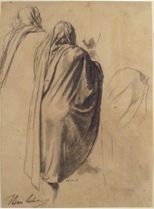 Back View of a Male Figure Wearing a Cloak MET 1983.304