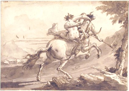 Back View of a Centaur Abducting a Satyress MET 37.165.63