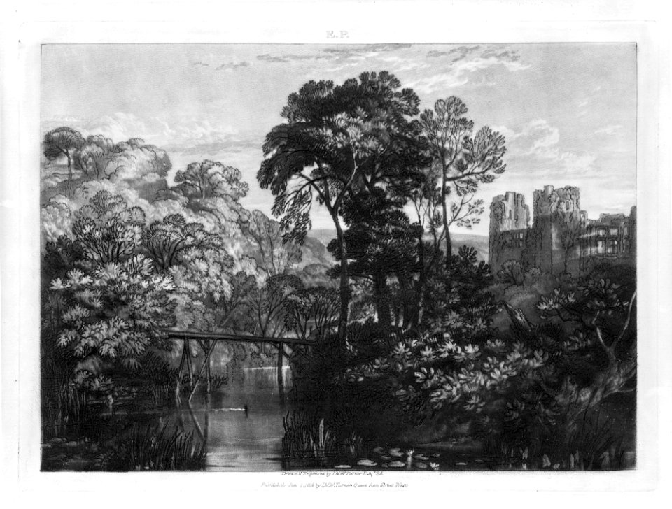 Berry Pomeroy Castle (Liber Studiorum, part XII, plate 58) MET MM2237