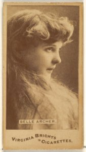 Belle Archer, from the Actors and Actresses series (N45, Type 1) for Virginia Brights Cigarettes MET DP830368