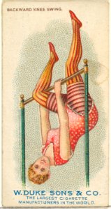 Backward Knee Swing, from the Gymnastic Exercises series (N77) for Duke brand cigarettes MET DP827447