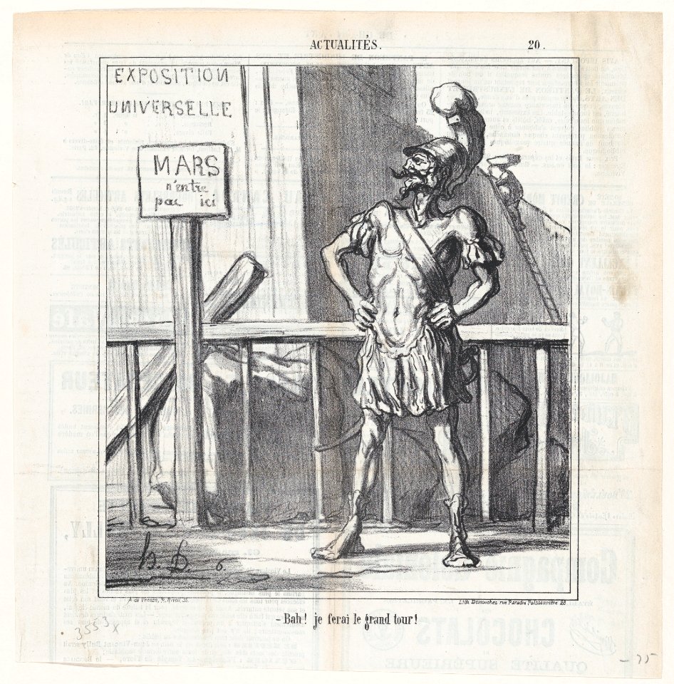 Bah! I will make a grand tour!, from 'News of the day,' published in Le Charivari, February 14, 1867 MET DP877620