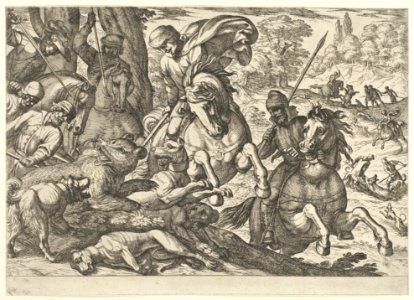 Bear Hunt, from 'Hunting Scenes VI' MET DP105214