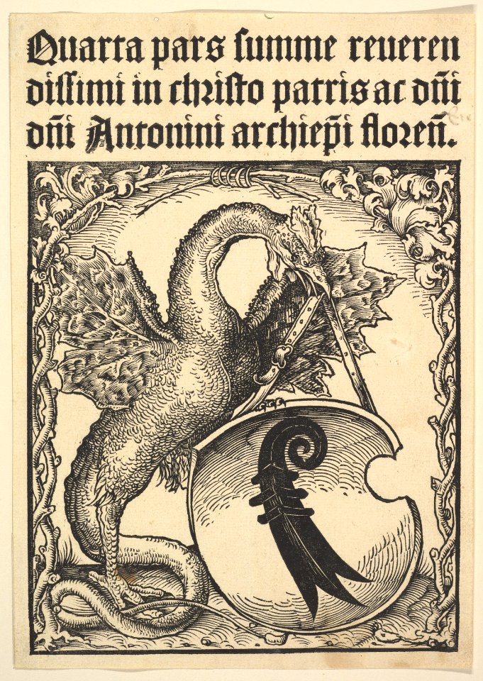 Basilisk Supporting the Arms of the city of Basel MET DP822264