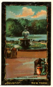 Bethesda Fountain, Central Park, New York City, from the Transparencies series (N137) issued by W. Duke, Sons & Co. to promote Honest Long Cut Tobacco MET DP865650