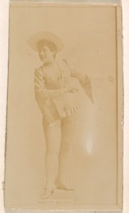 Babette Rodney, from the Actresses series (N245) issued by Kinney Brothers to promote Sweet Caporal Cigarettes MET DP859424