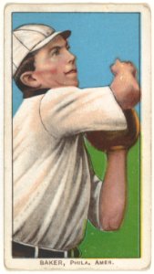 Baker, Philadelphia, American League, from the White Border series (T206) for the American Tobacco Company MET DP845122