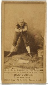 Bartholomew L. "Bart" Cantz, Catcher, St. Louis Whites, from the Old Judge series (N172) for Old Judge Cigarettes MET DP846120