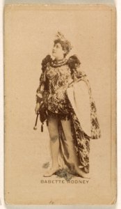 Babette Rodney, from the Actresses series (N245) issued by Kinney Brothers to promote Sweet Caporal Cigarettes MET DP859426