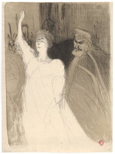 Bartet and Mounet-Sully, in Antigone MET DP835688