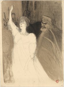 Bartet and Mounet-Sully, in Antigone MET DP252769