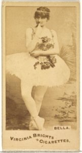 Bella, from the Actors and Actresses series (N45, Type 1) for Virginia Brights Cigarettes MET DP829334