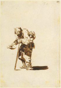Beggar with a Staff in His Left Hand, from Images of Spain Album (F), 70 MET DT212581