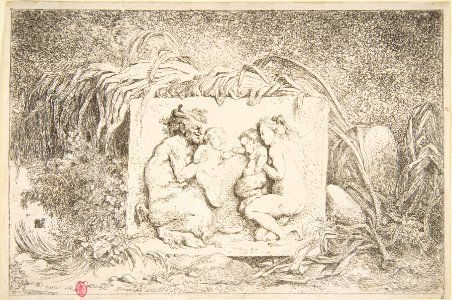 Bacchanale - Satyr and Nymph with Infant and Infant Satyr MET DP813862