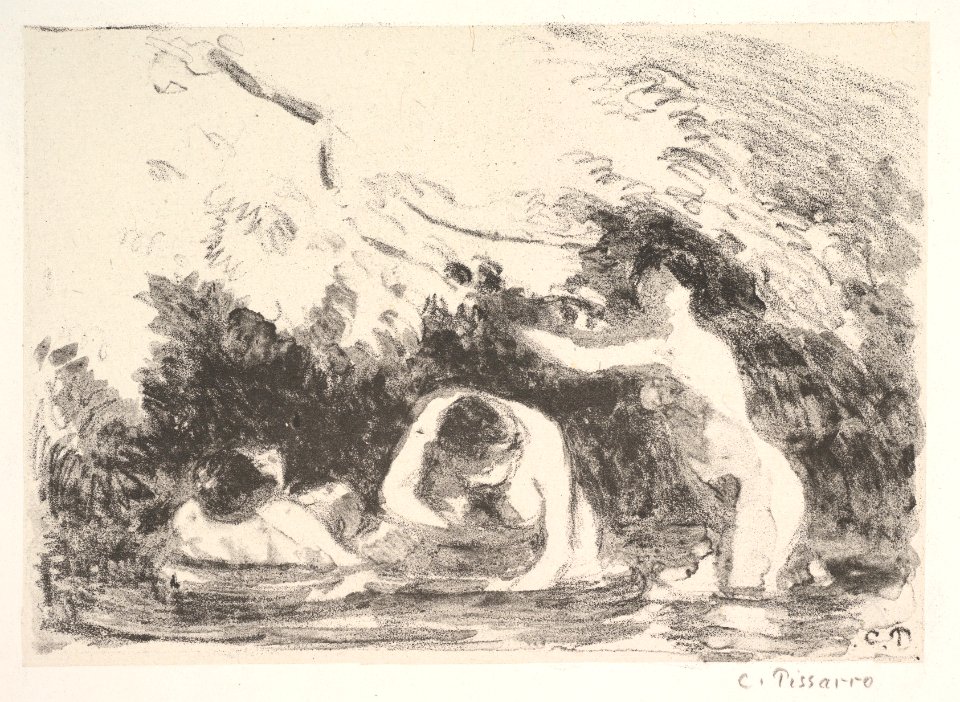 Bathers in the Shade of Wooded Banks MET DP821722