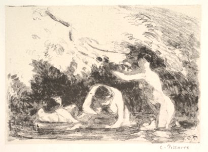 Bathers in the Shade of Wooded Banks MET DP821722