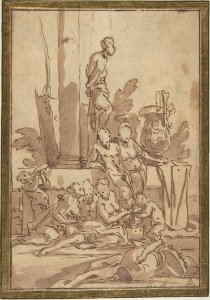 Bacchanalian Group with Children Drinking MET DP808255