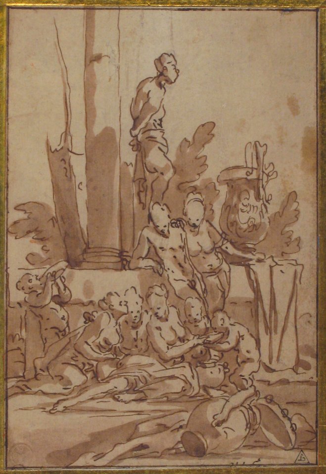 Bacchanalian Group with Children Drinking MET 69.126.1