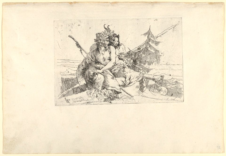 Bacchant, Satyr, and Fauness, from the Scherzi MET DP854188