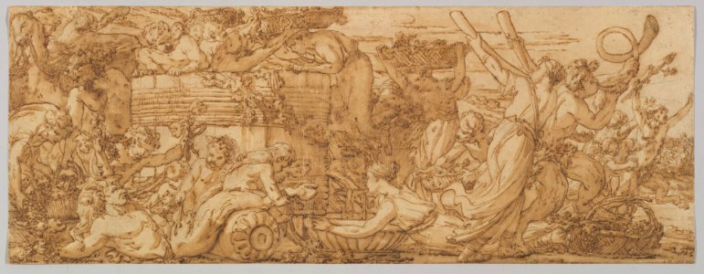 Bacchanal- Arrival at the Wine Vat MET DP822510