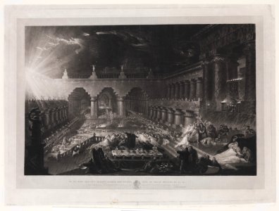 Belshazzar's Feast (First steel plate) MET DP322045