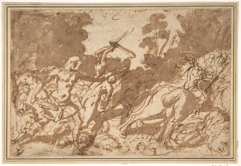 Battle Scene (Samson Slaying the Philistines ?) MET DP802172