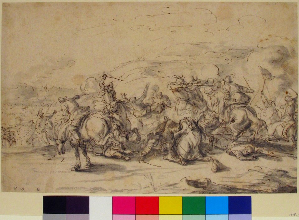 Battle Scene- a Cavalry Engagement MET 1975.131.102