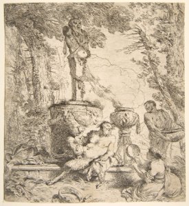 Bacchanal before an altar to the gods MET DP816377