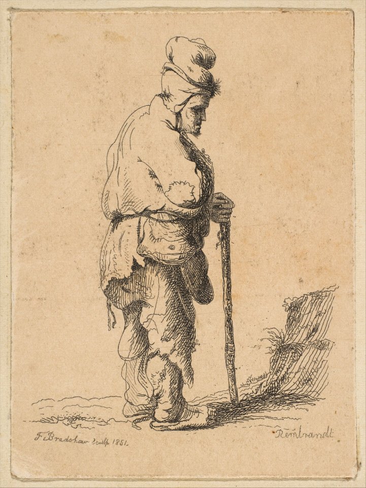 Beggar Leaning on a Stick (reverse copy) MET DP818339