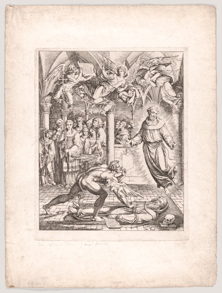 Battle of Satan with St. Francis for the Soul of the Monk Guido of Montefeltro MET DP861511