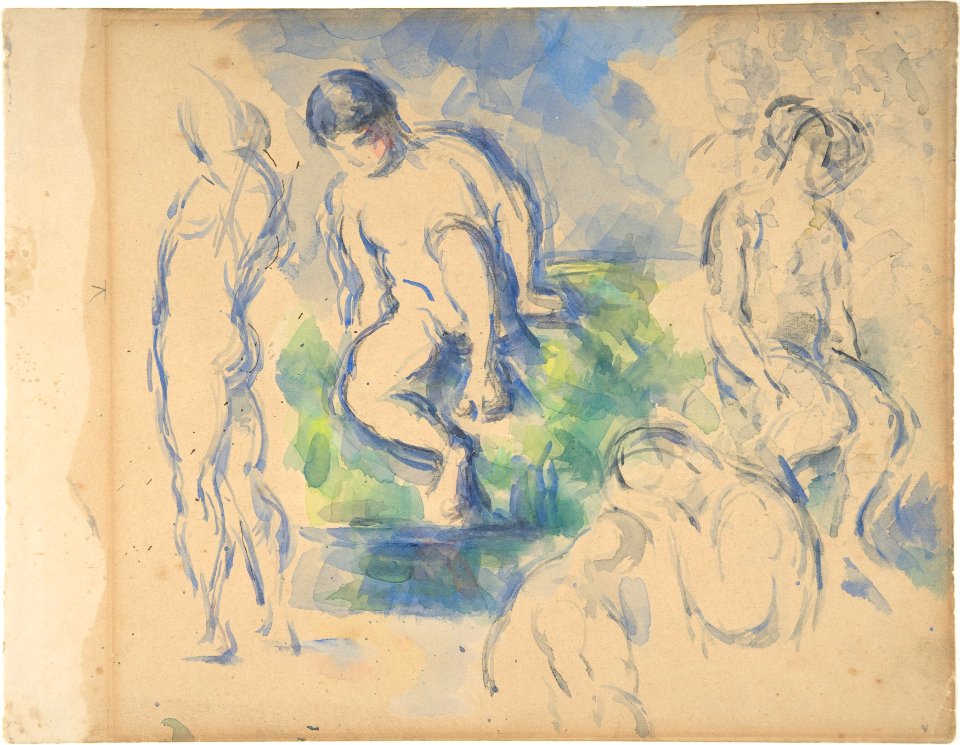 Bathers (recto) ; Still Life (verso) MET DP805575