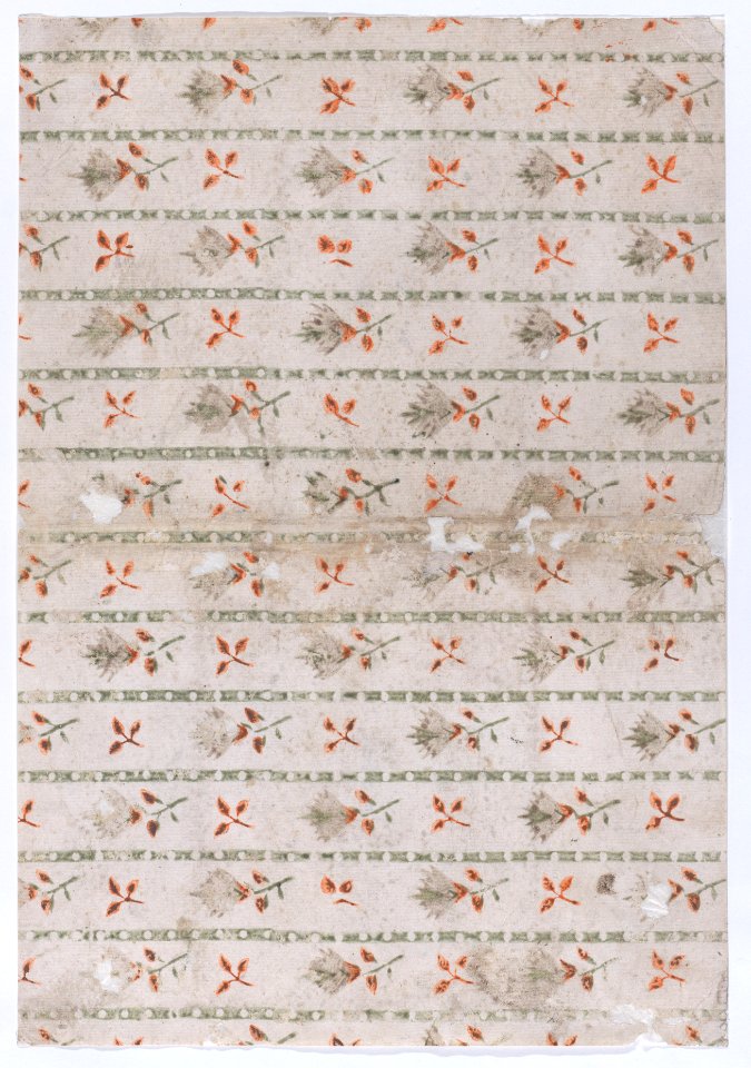 Book cover with overall leaf and stripe pattern Met DP886438