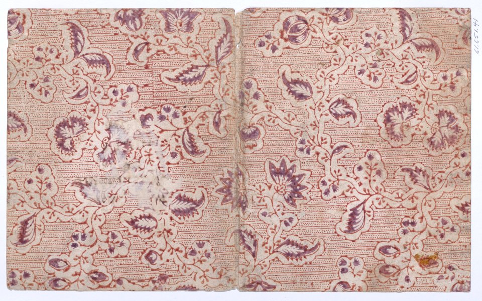 Book cover with overall paisley, dot, and stripe pattern Met DP886479