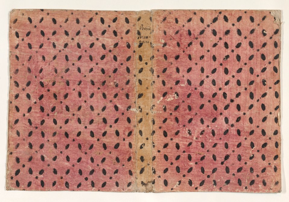 Book cover with overall pattern of ovals and circles Met DP886758
