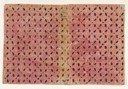 Book cover with overall pattern of ovals and circles Met DP886758