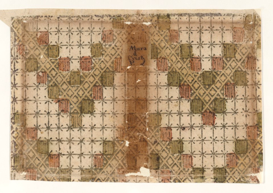 Book cover with overall geometric pattern Met DP886745