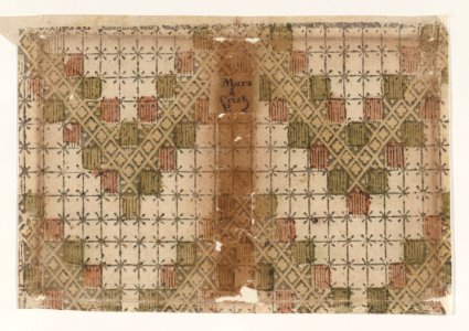 Book cover with overall geometric pattern Met DP886745