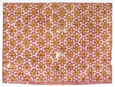 Book cover with overall red floral pattern Met DP887071