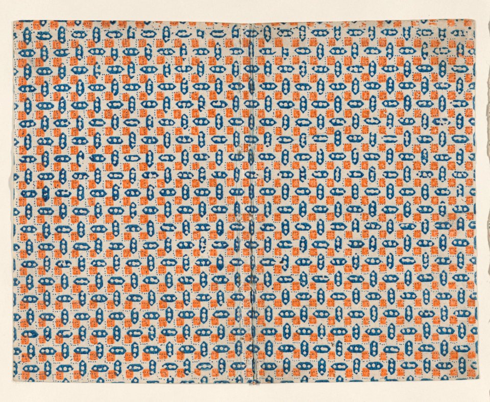 Book cover with overall geometric pattern Met DP886691