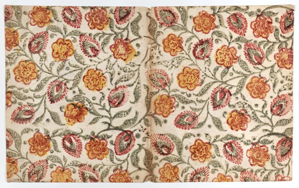 Book cover with overall floral pattern Met DP887134