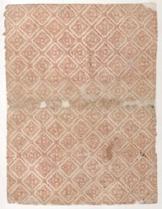 Book cover with overall pattern of diamonds with rosettes Met DP886808