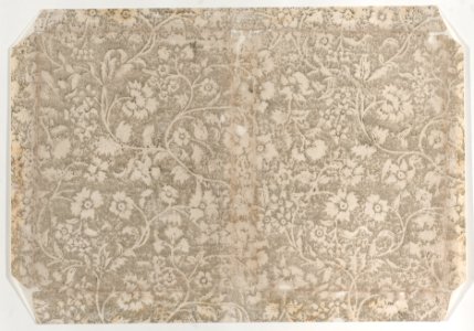 Book cover with gray floral pattern Met DP887045