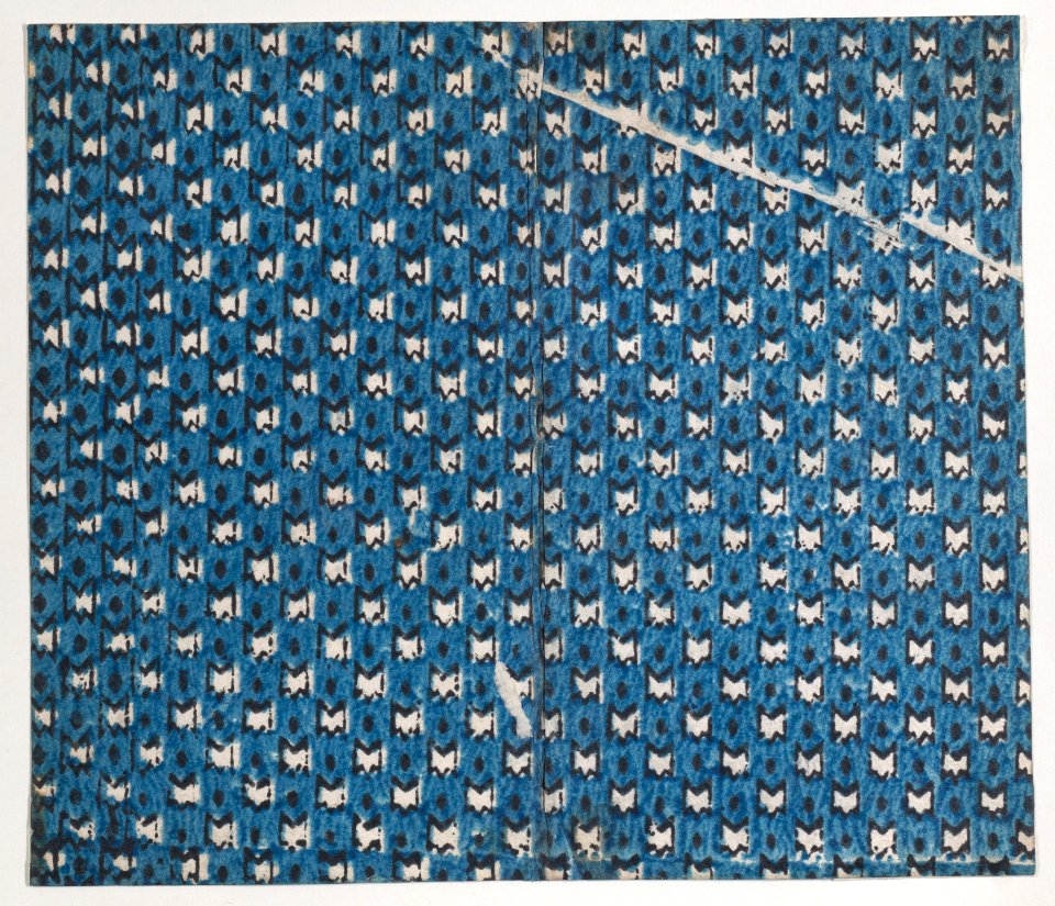 Book cover with overall pattern of stars within ovals Met DP886788