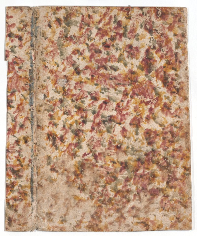 Book cover with overall splotchy pattern Met DP886561